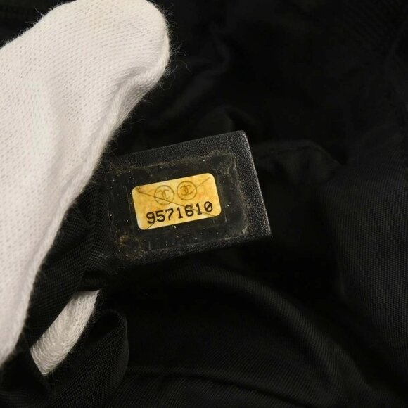 Chanel Black Jacquard Nylon Travel Line Tote Handbag 115945 - Picture 9 of 9